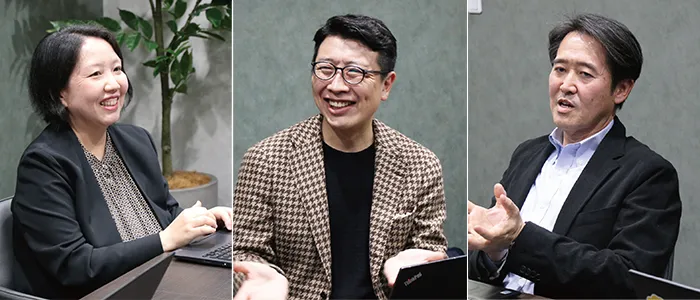 左:伊藤会計事務所 代表税理士 伊藤 桜子 様 中央:DIGグループ(旧・アーリークロスグループ) 代表 小西 慎太郎 様 右:株式会社エスアンドシー 代表取締役 相良 義則様