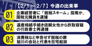 【2/1～2/7】今週の出来事